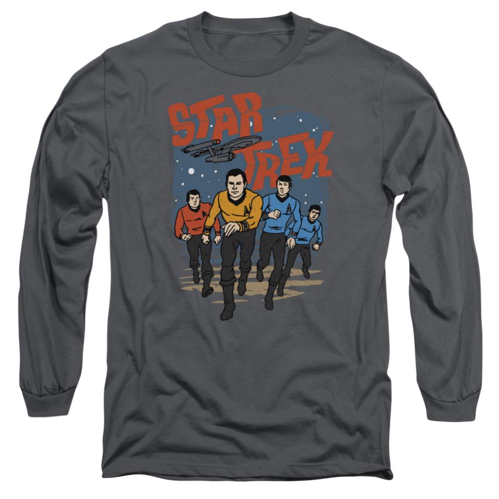 Star Trek Run Forward Men's 18/1 Cotton Long-Sleeve T-Shirt