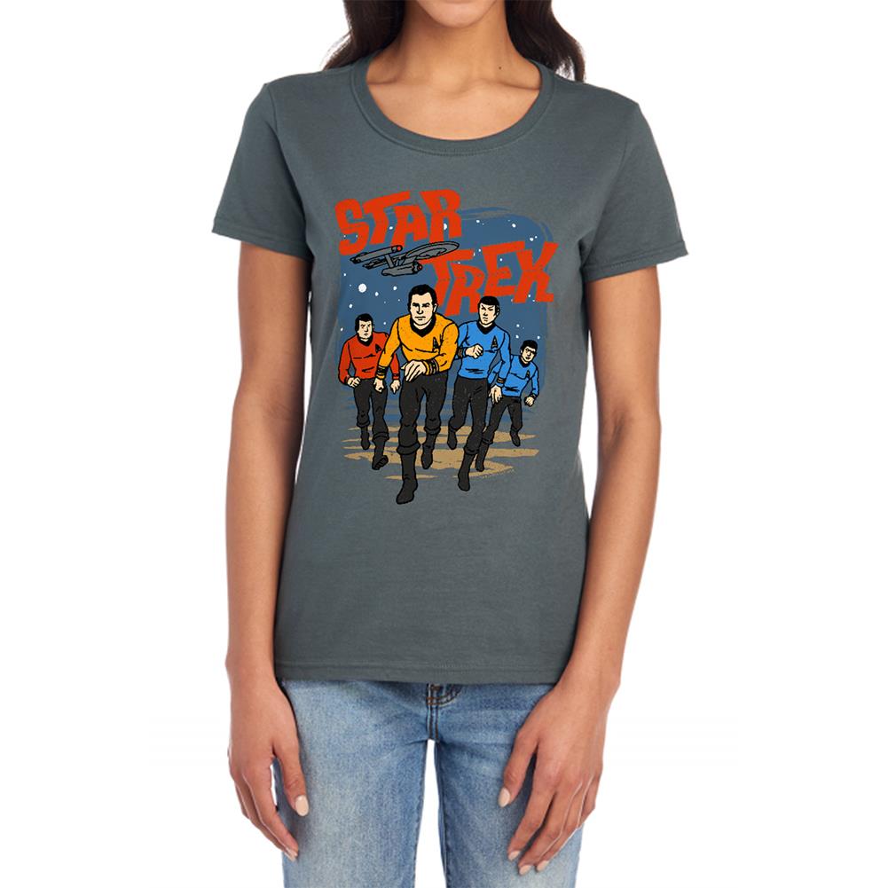 Star Trek Run Forward Women's 18/1 Cotton Short-Sleeve T-Shirt