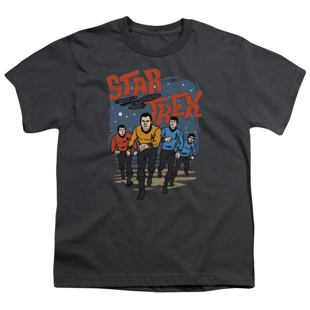 Star Trek Run Forward Youth 18/1 100% Cotton Short-Sleeve T-Shirt