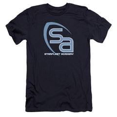 Star Trek SA Logo Men's Ultra-Soft 30/1 Cotton Slim Short-Sleeve T-Shirt