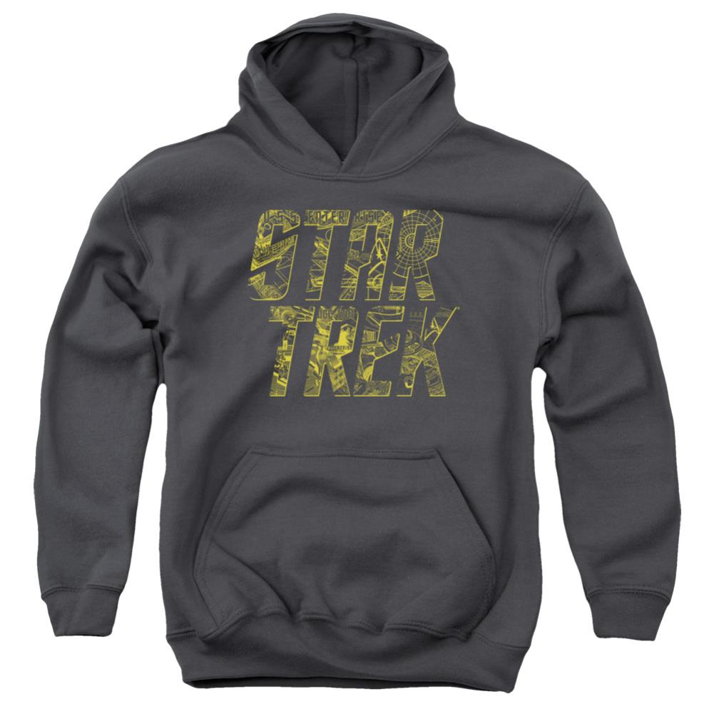 Star Trek Schematic Logo Youth Cotton Poly Pull-Over Hoodie