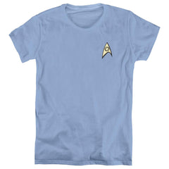 Star Trek Science Uniform Women's 18/1 Cotton Short-Sleeve T-Shirt