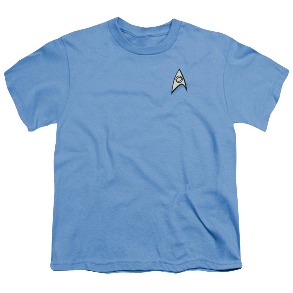 Star Trek Science Uniform Youth 18/1 100% Cotton Short-Sleeve T-Shirt