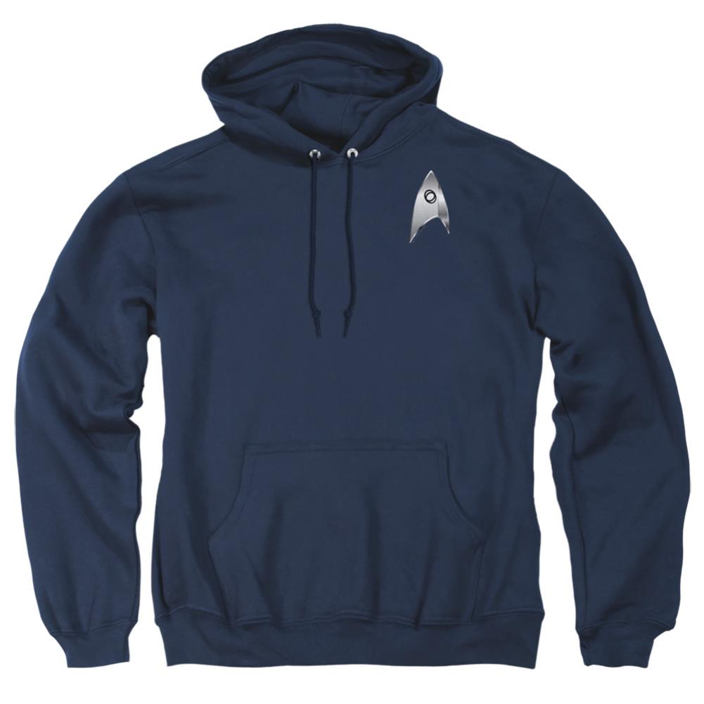 Star Trek Sciences Badge Men's Pull-Over 75 25 Poly Hoodie