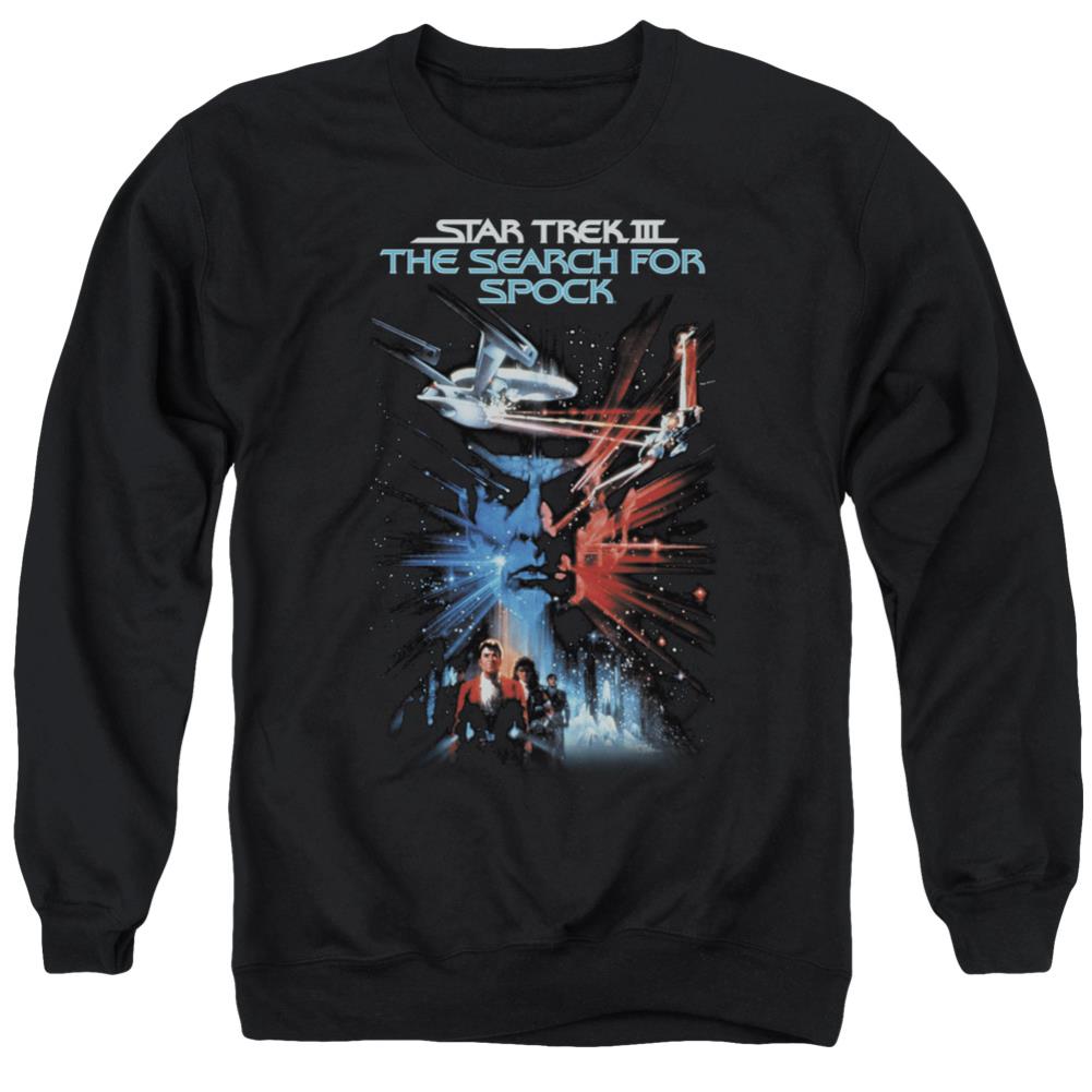 Star Trek Search For Spock (Movie) Men's Crewneck 50 50 Poly Long-Sleeve T-Shirt