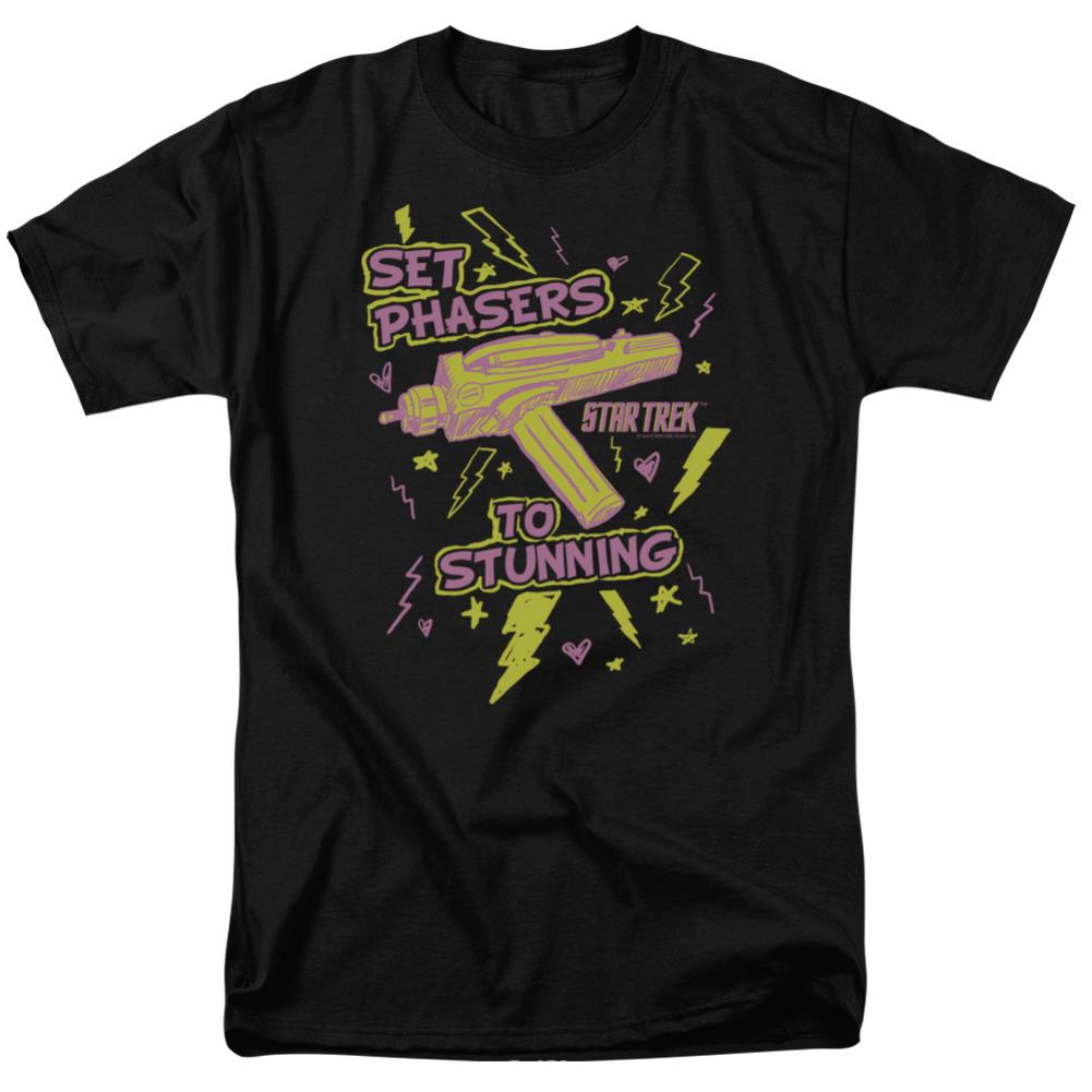 Star Trek Set Phasers Men's 18/1 Cotton Short-Sleeve T-Shirt