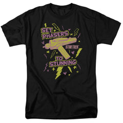 Star Trek Set Phasers Men's 18/1 Cotton Short-Sleeve T-Shirt