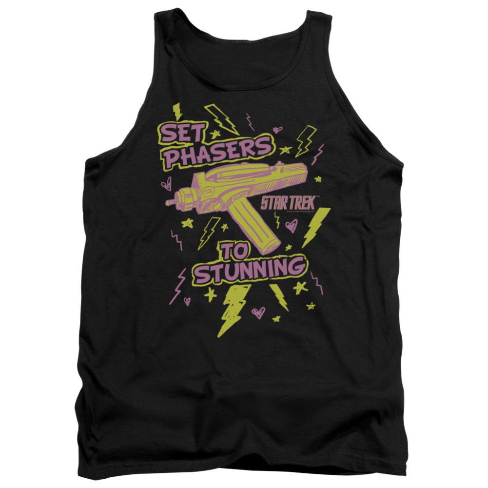 Star Trek Set Phasers Men's 18/1 Cotton Tank Top