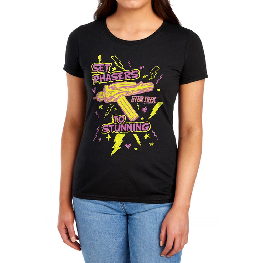 Star Trek Set Phasers Women's 18/1 Cotton Short-Sleeve T-Shirt