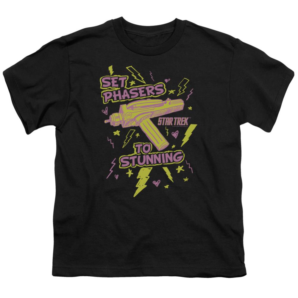 Star Trek Set Phasers Youth 18/1 100% Cotton Short-Sleeve T-Shirt
