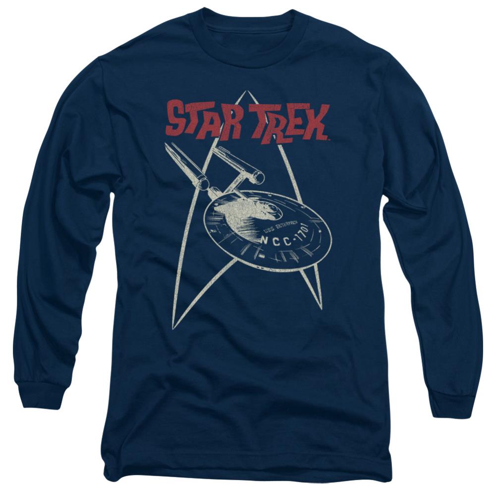 Star Trek Ship Symbol Men's 18/1 Cotton Long-Sleeve T-Shirt