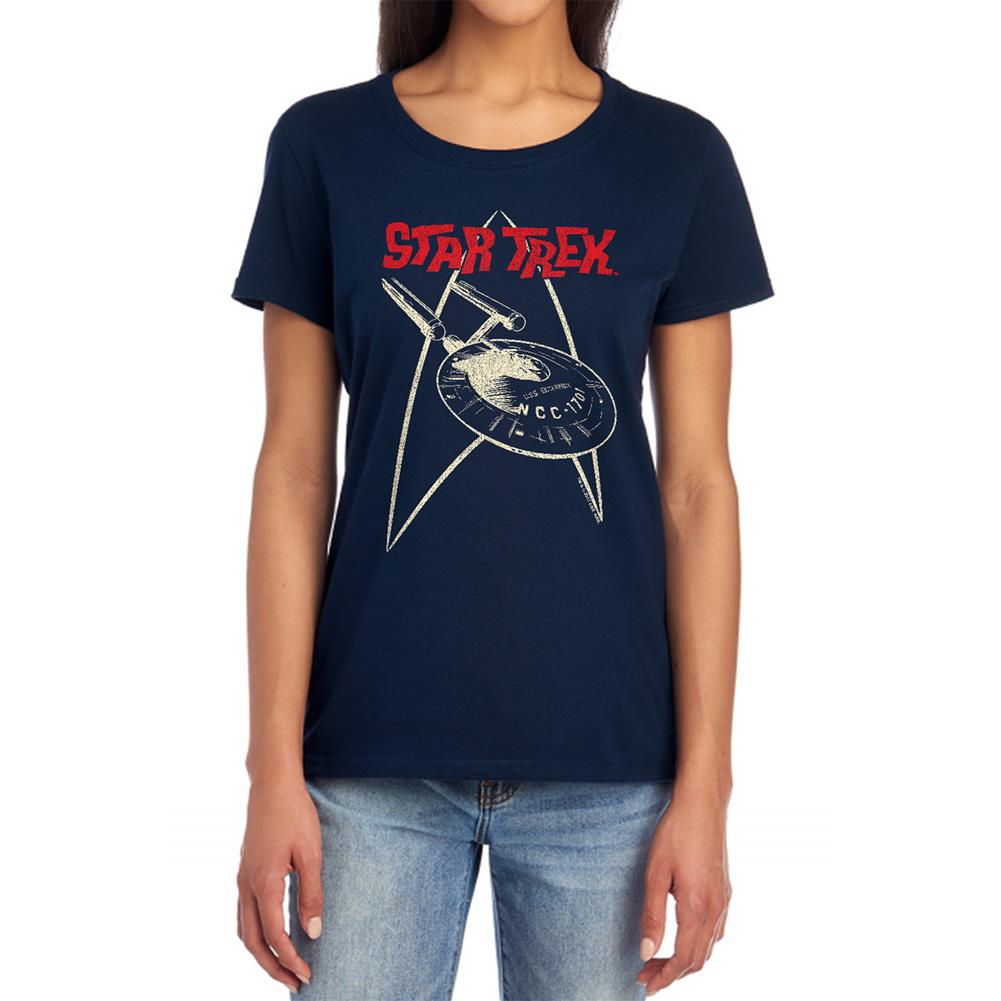 Star Trek Ship Symbol Women's 18/1 Cotton Short-Sleeve T-Shirt