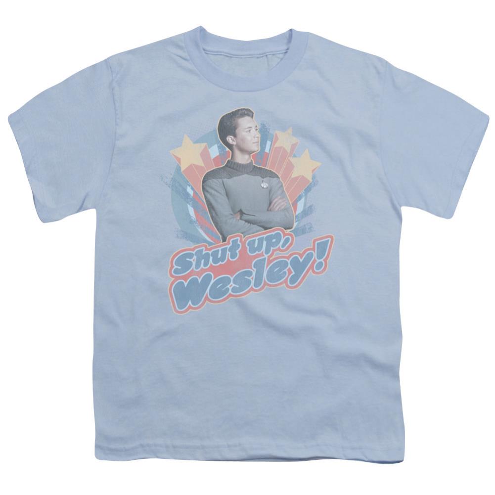 Star Trek Shut Up Wesley Youth 18/1 100% Cotton Short-Sleeve T-Shirt