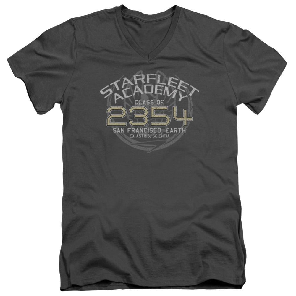 Star Trek Sisko Graduation Men's 30/1 Cotton Slim V-Neck T-Shirt