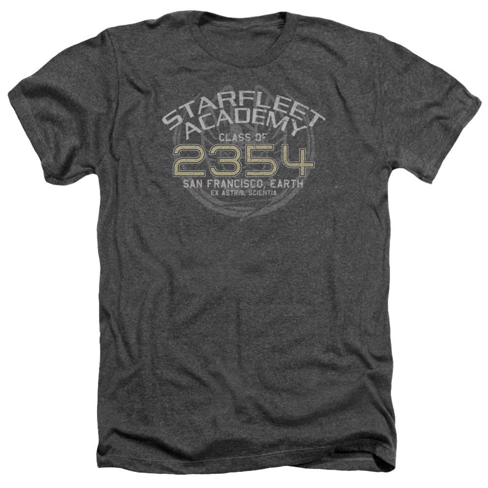 Star Trek Sisko Graduation Men's 30/1 Heather 60 40 Poly Short-Sleeve T-Shirt