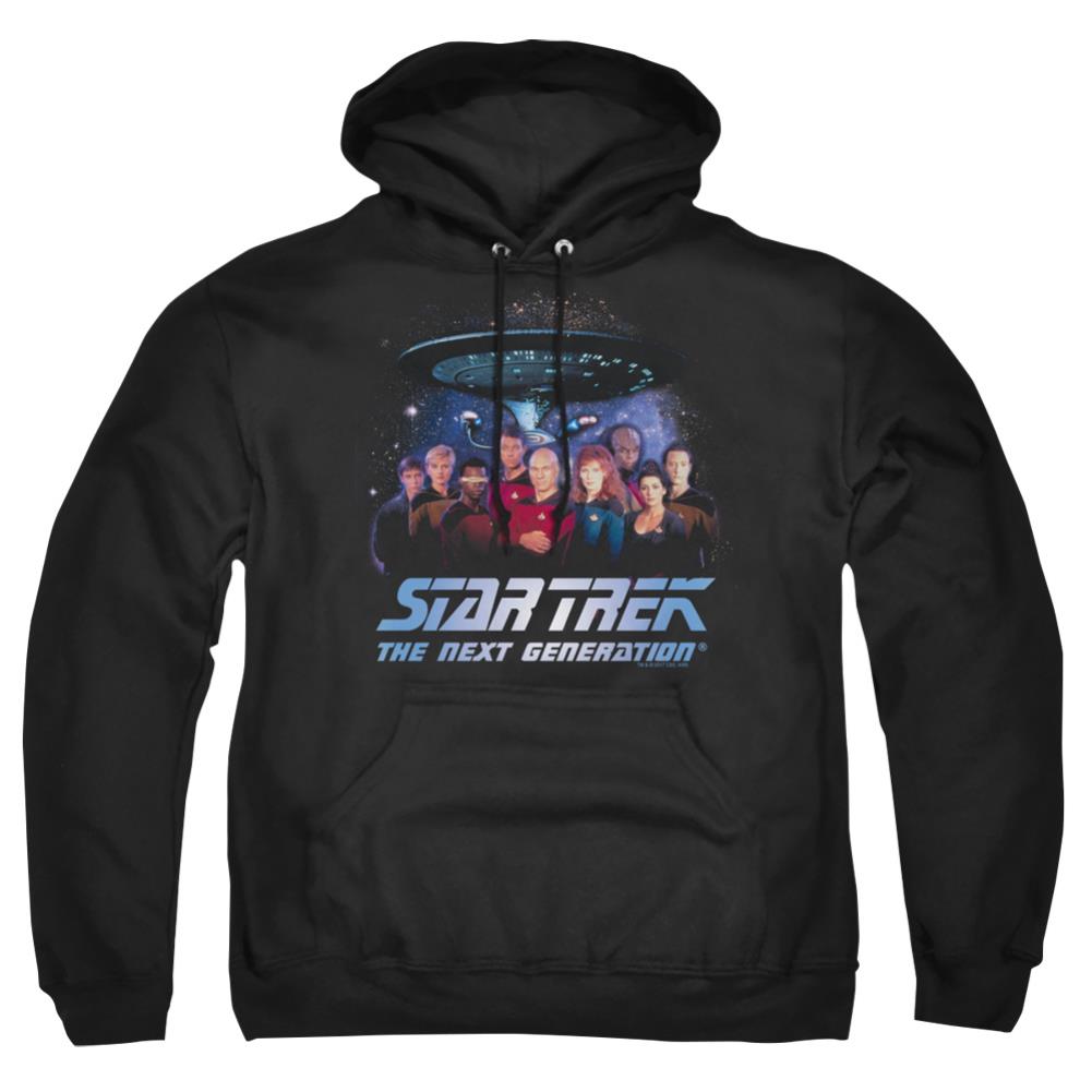 Star Trek Space Group Men's Pull-Over 75 25 Poly Hoodie