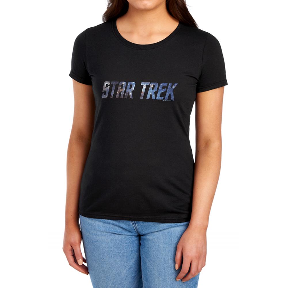 Star Trek Space Logo Women's 18/1 Cotton Short-Sleeve T-Shirt