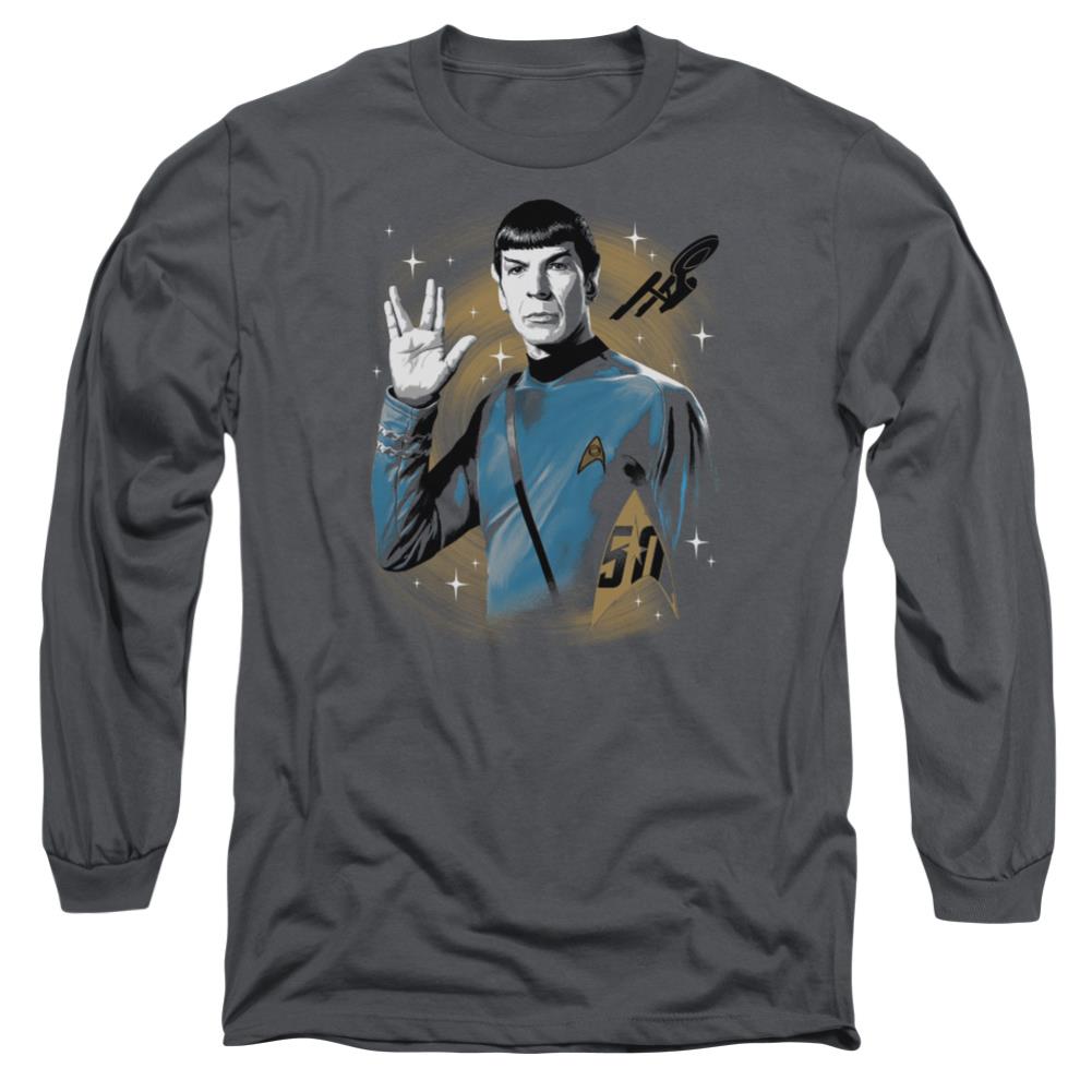 Star Trek Space Prosper Men's 18/1 Cotton Long-Sleeve T-Shirt