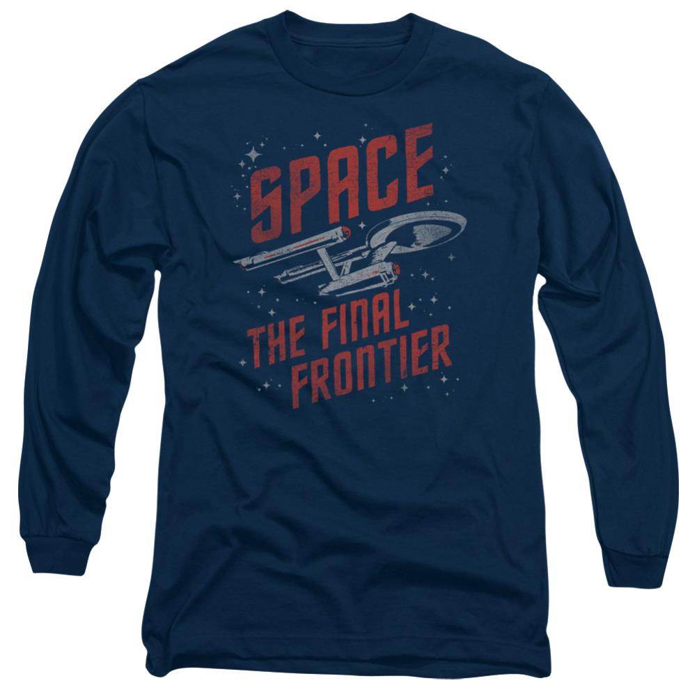 Star Trek Space Travel Men's 18/1 Cotton Long-Sleeve T-Shirt
