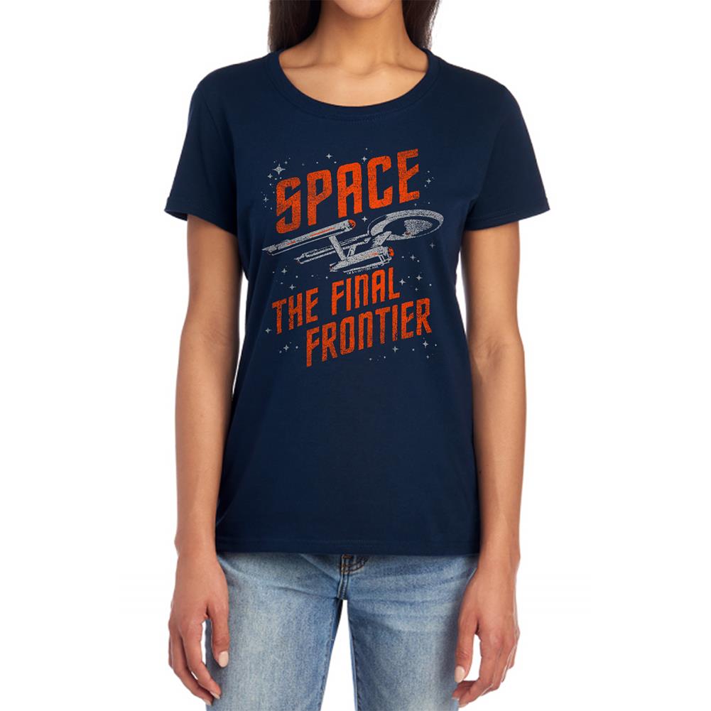 Star Trek Space Travel Women's 18/1 Cotton Short-Sleeve T-Shirt