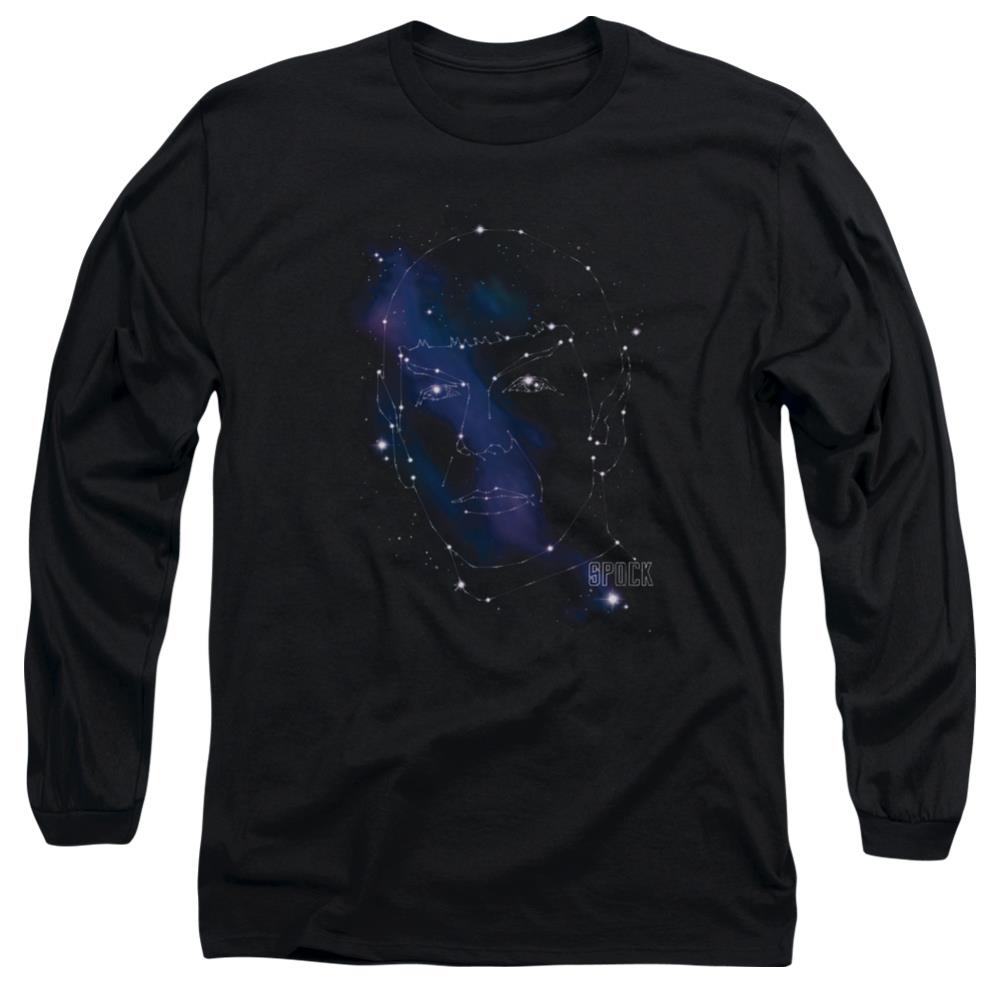 Star Trek Spock Constellations Men's 18/1 Cotton Long-Sleeve T-Shirt