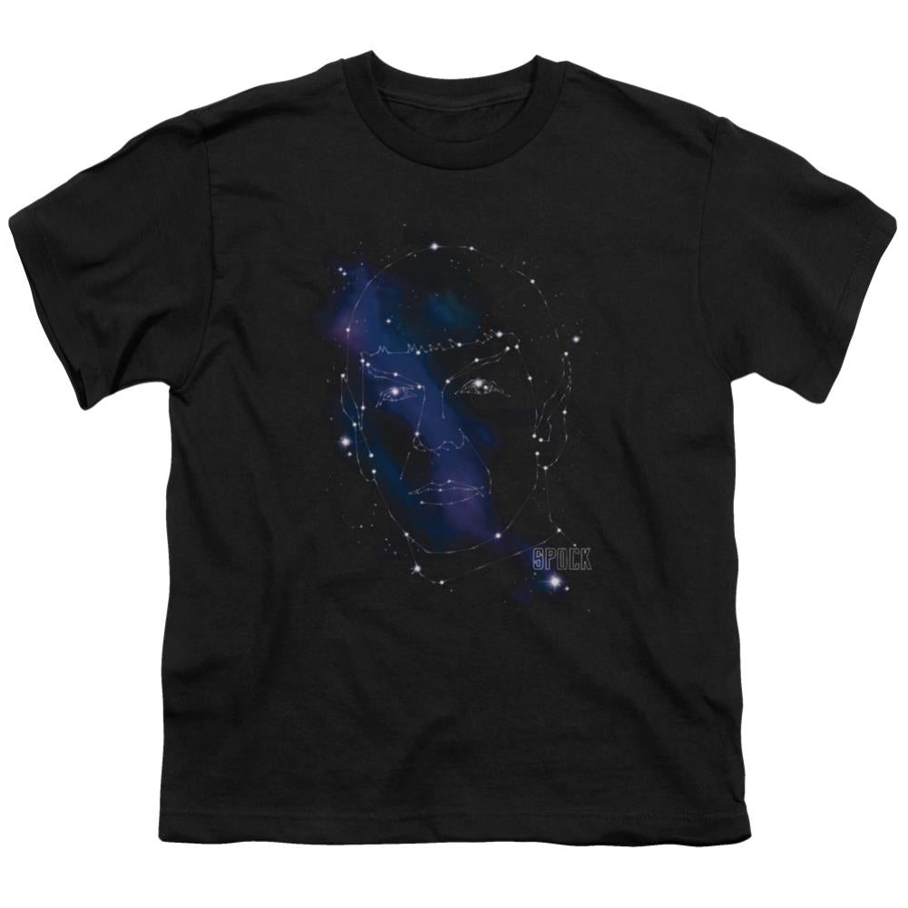 Star Trek Spock Constellations Youth 18/1 100% Cotton Short-Sleeve T-Shirt