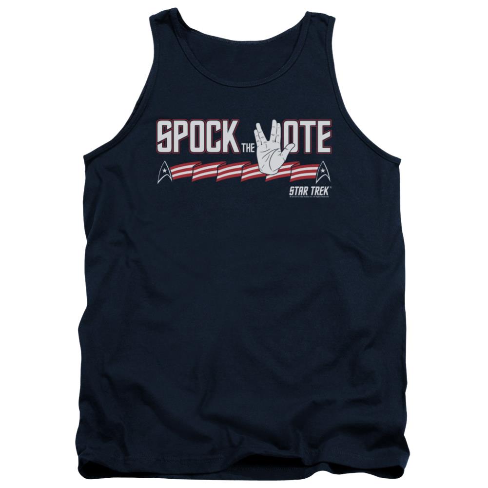 Star Trek Spock The Vote Men's 18/1 Cotton Tank Top
