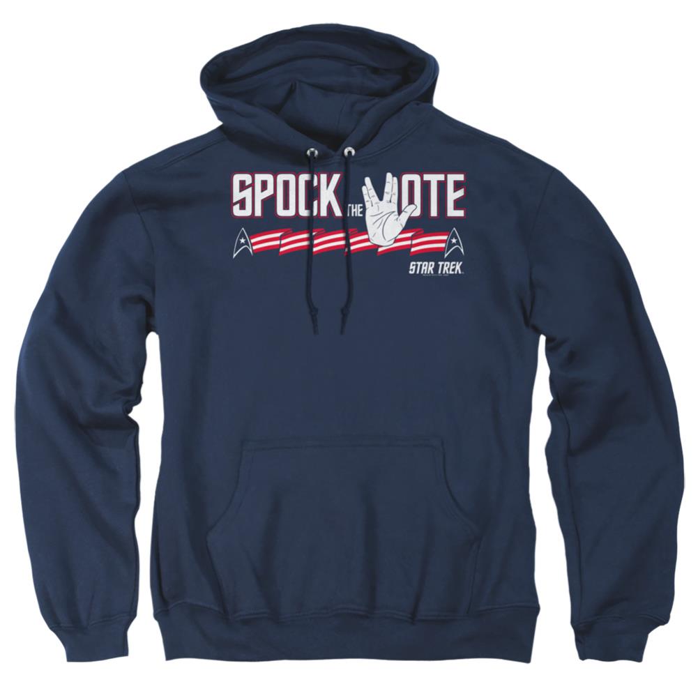 Star Trek Spock The Vote Men's Pull-Over 75 25 Poly Hoodie