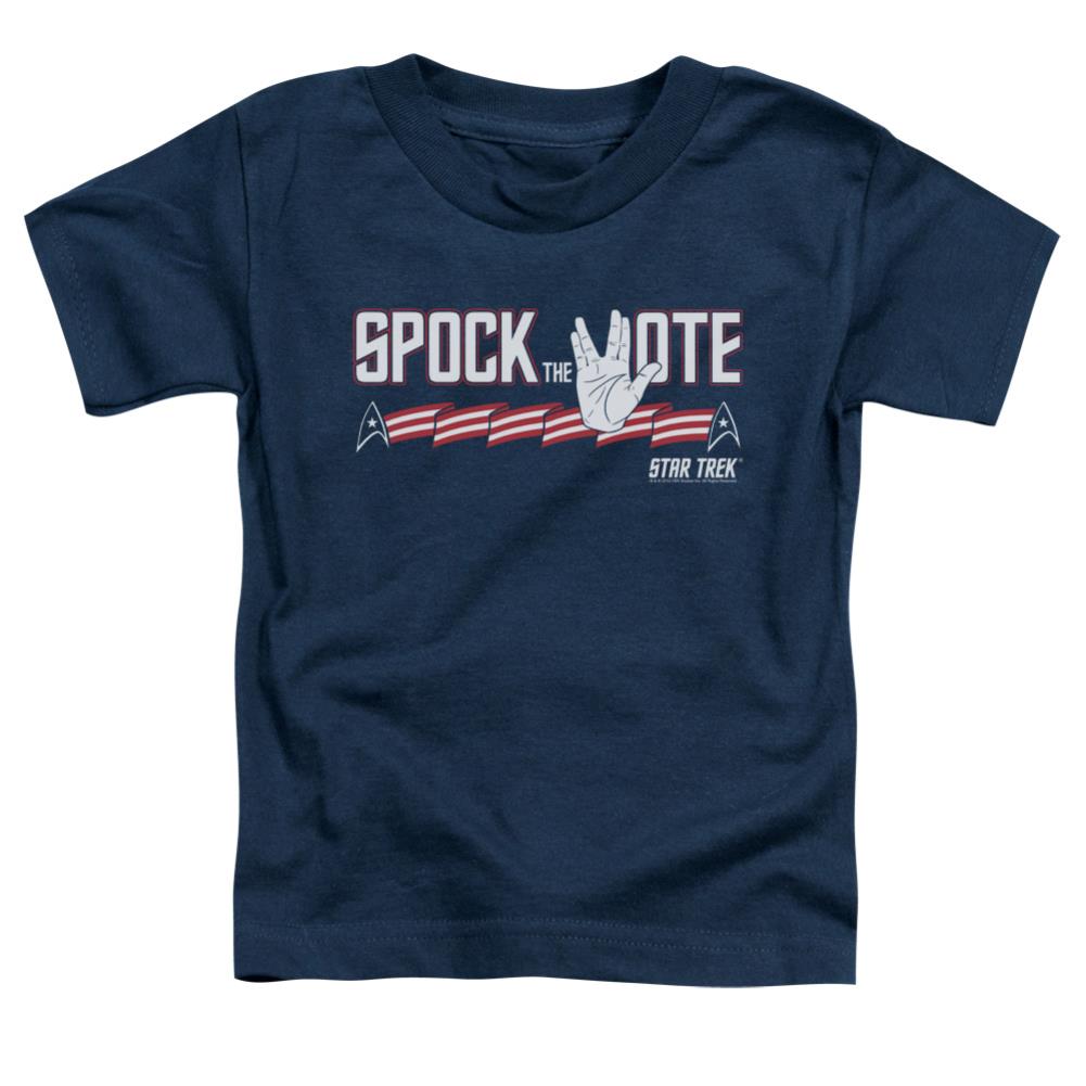 Star Trek Spock The Vote Toddler 18/1 Cotton Short-Sleeve T-Shirt