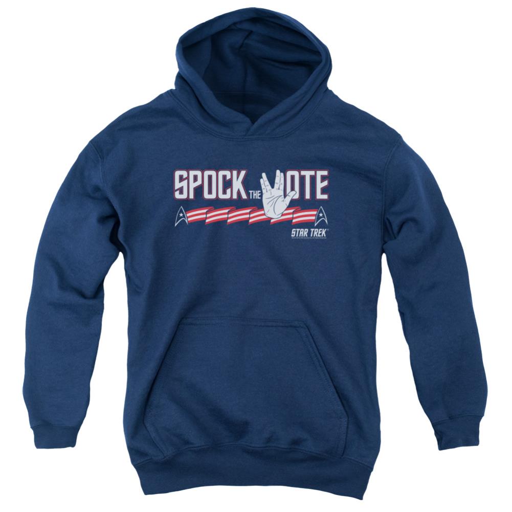 Star Trek Spock The Vote Youth Cotton Poly Pull-Over Hoodie