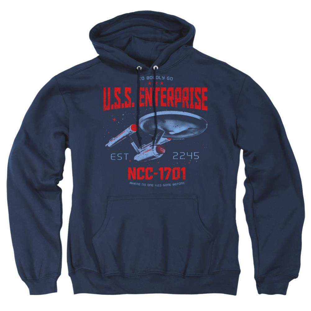 Star Trek Stardate 2245 Men's Pull-Over 75 25 Poly Hoodie