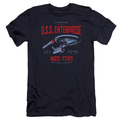 Star Trek Stardate 2245 Men's Ultra-Soft 30/1 Cotton Slim Short-Sleeve T-Shirt