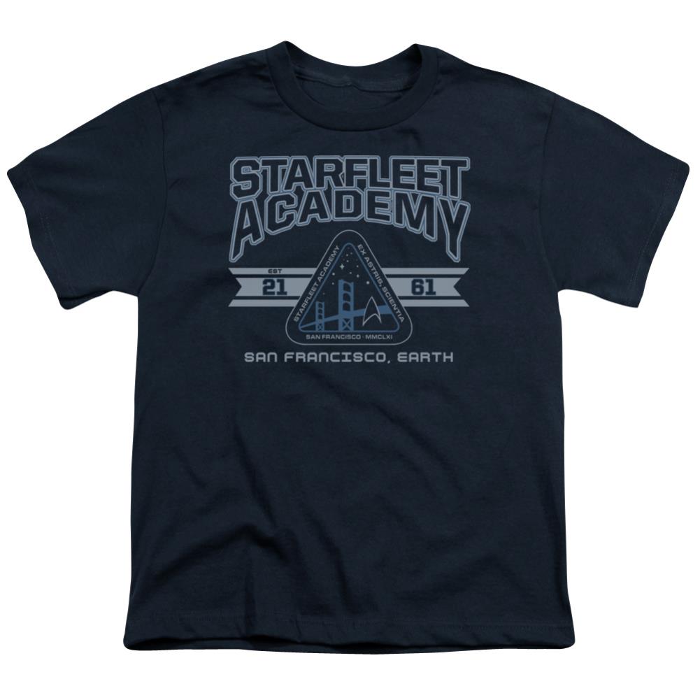 Star Trek Starfleet Academy Earth Youth 18/1 100% Cotton Short-Sleeve T-Shirt