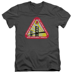 Star Trek Starfleet Academy Men's 30/1 Cotton Slim V-Neck T-Shirt