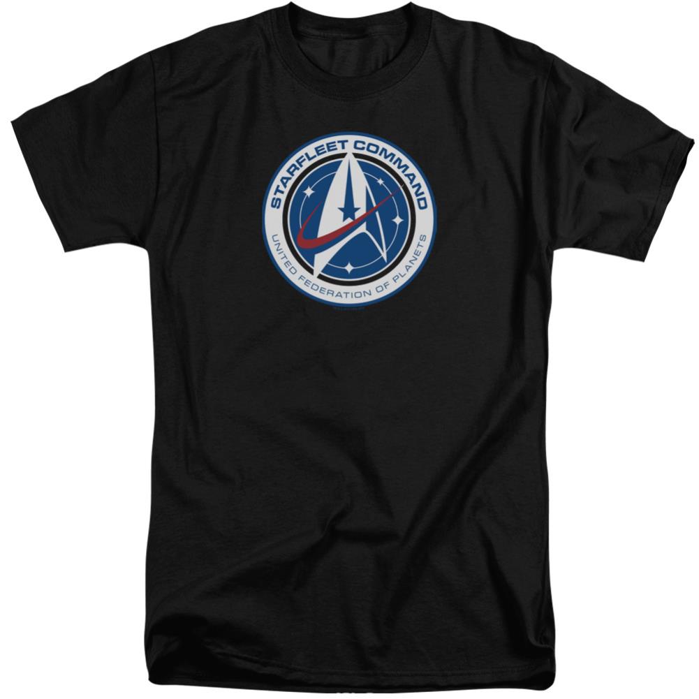 Star Trek Starfleet Command Men's 18/1 Tall Cotton Short-Sleeve T-Shirt