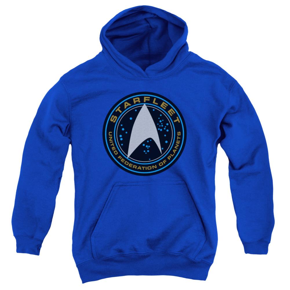 Star Trek Starfleet Patch Youth Cotton Poly Pull-Over Hoodie