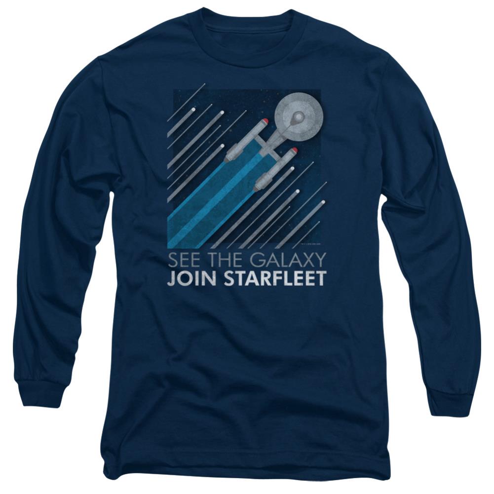 Star Trek Starfleet Recruitment Poster Men's 18/1 Cotton Long-Sleeve T-Shirt