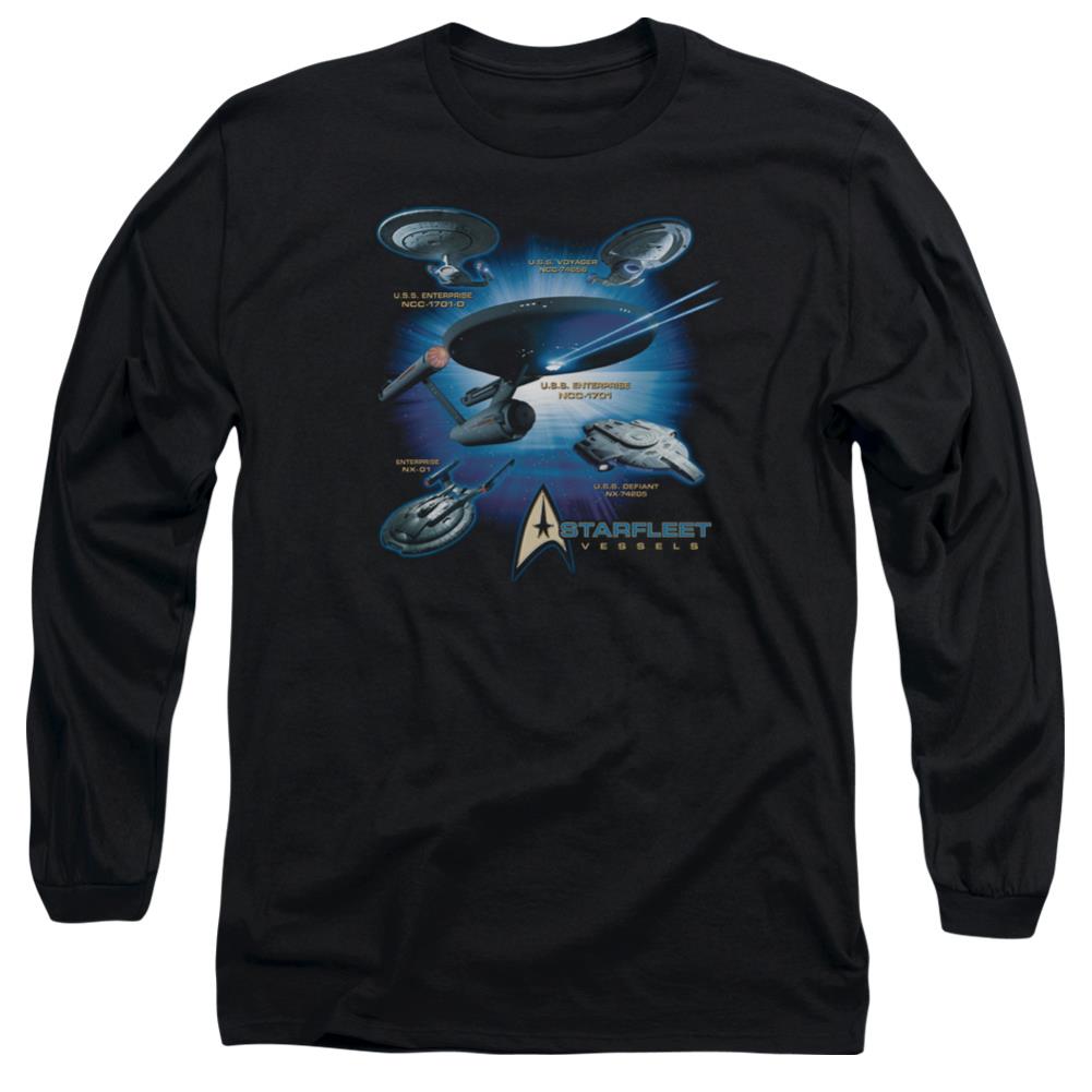 Star Trek Starfleet Vessels Men's 18/1 Cotton Long-Sleeve T-Shirt
