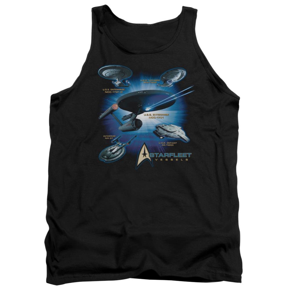 Star Trek Starfleet Vessels Men's 18/1 Cotton Tank Top