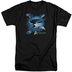 Star Trek Starfleet Vessels Men's 18/1 Tall Cotton Short-Sleeve T-Shirt