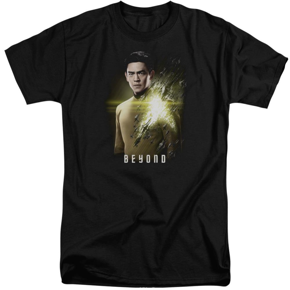 Star Trek Sulu Poster Men's 18/1 Tall Cotton Short-Sleeve T-Shirt