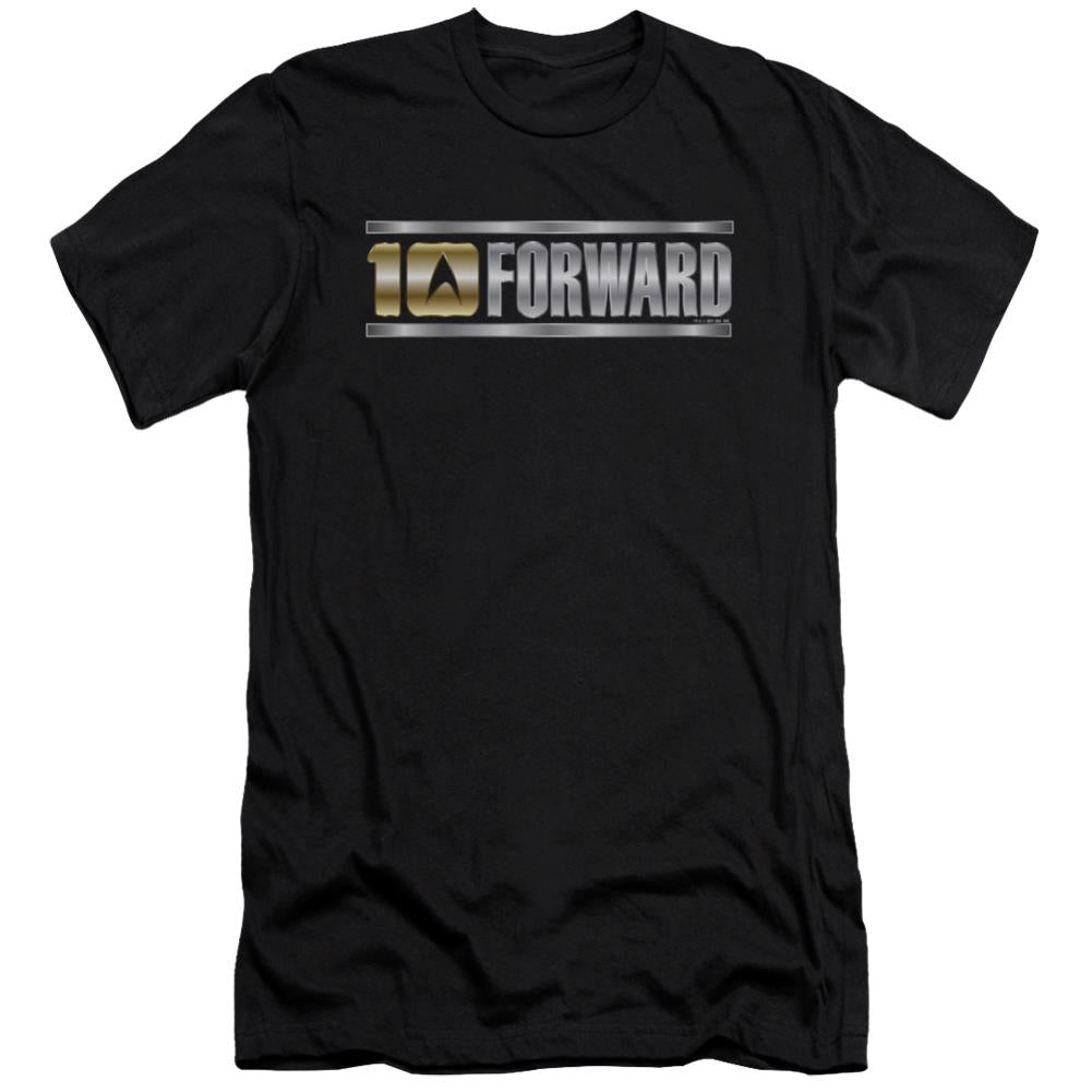 Star Trek Ten Forward Men's Ultra-Soft 30/1 Cotton Slim Short-Sleeve T-Shirt