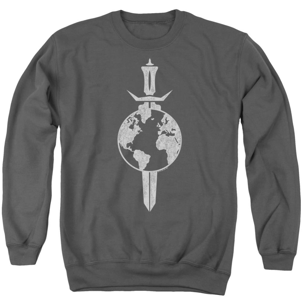 Star Trek Terran Empire Men's Crewneck 50 50 Poly Long-Sleeve T-Shirt