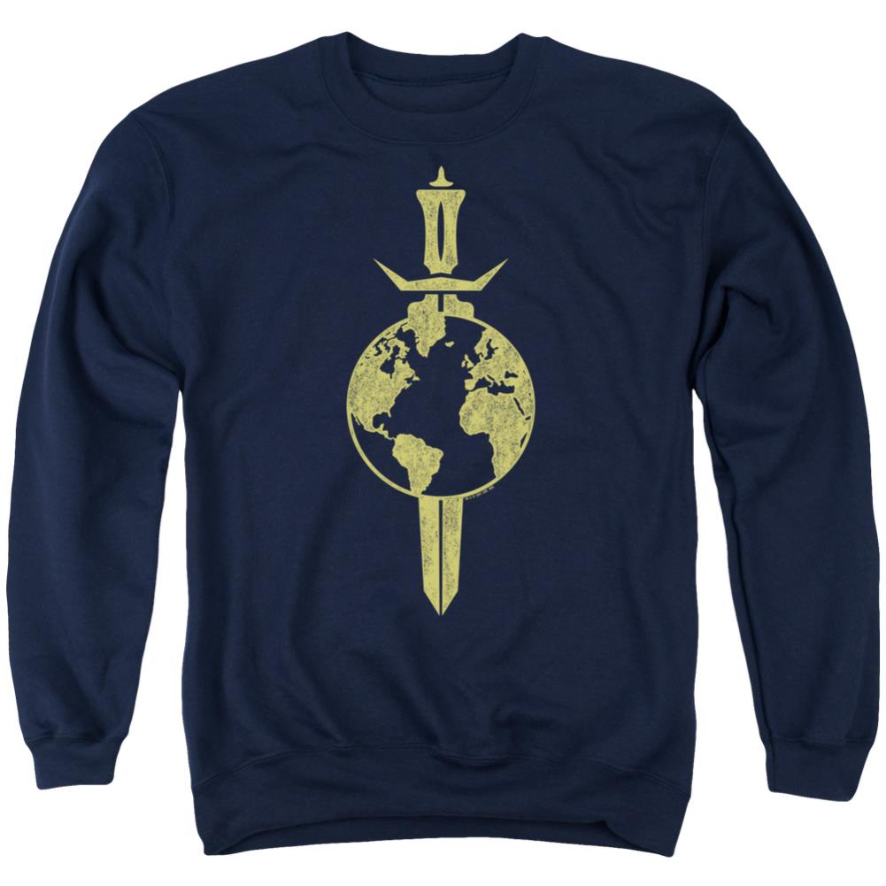 Star Trek Terran Empire Men's Crewneck 50 50 Poly Long-Sleeve T-Shirt