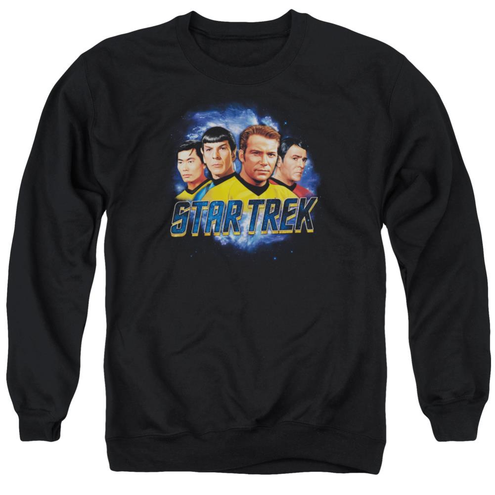 Star Trek The Boys Men's Crewneck 50 50 Poly Long-Sleeve T-Shirt