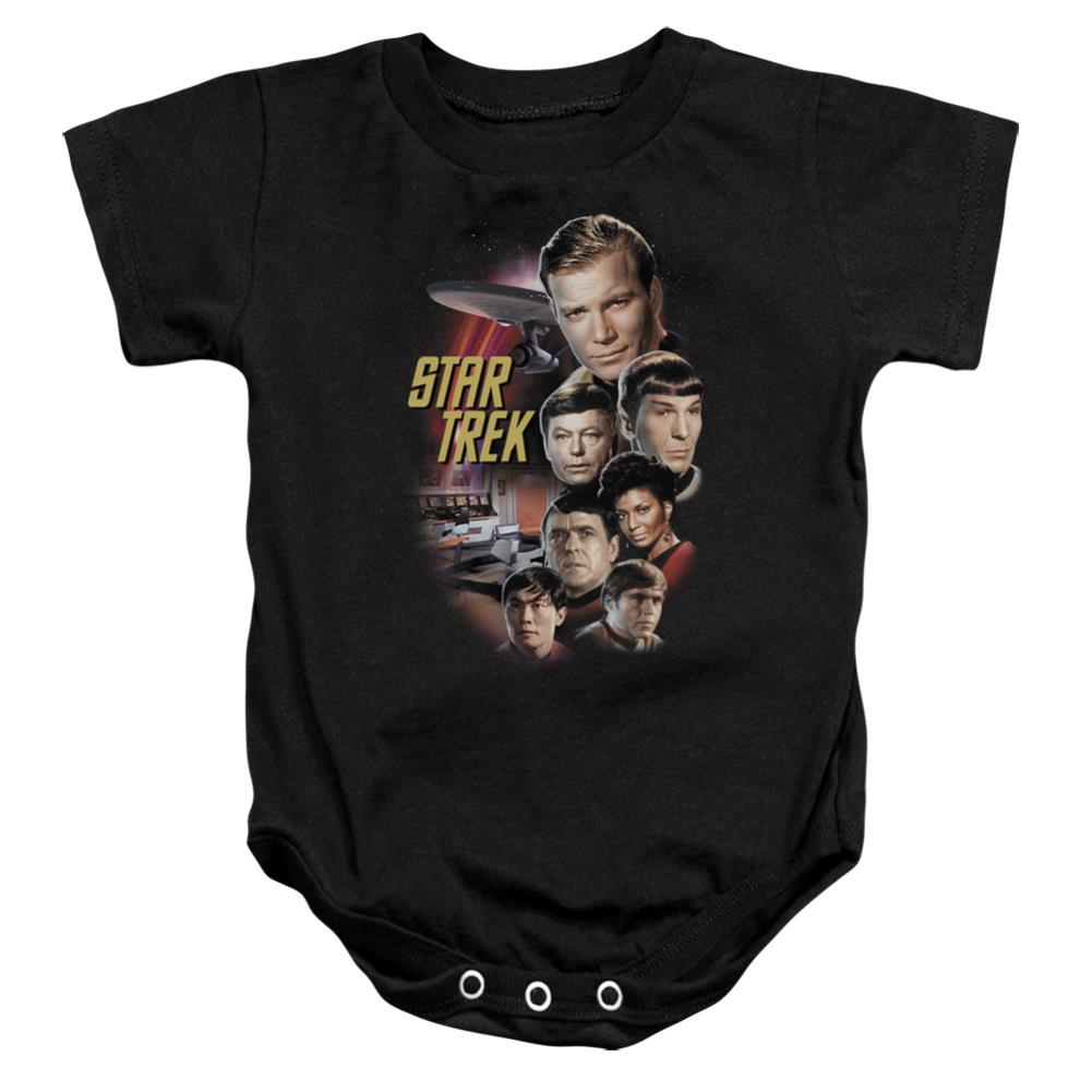 Star Trek The Classic Crew Infant's Cotton SS Snapsuit