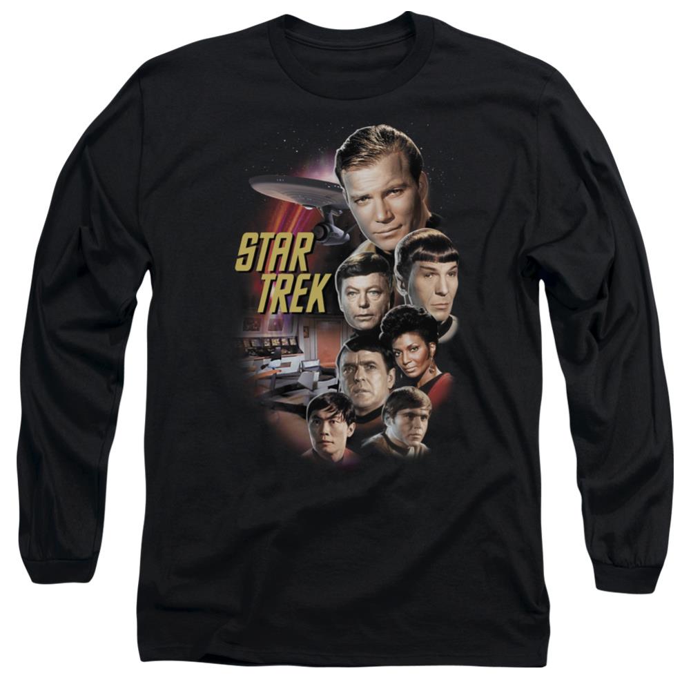 Star Trek The Classic Crew Men's 18/1 Cotton Long-Sleeve T-Shirt
