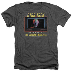Star Trek The Corbomite Maneuver Men's 30/1 Heather 60 40 Poly Short-Sleeve T-Shirt