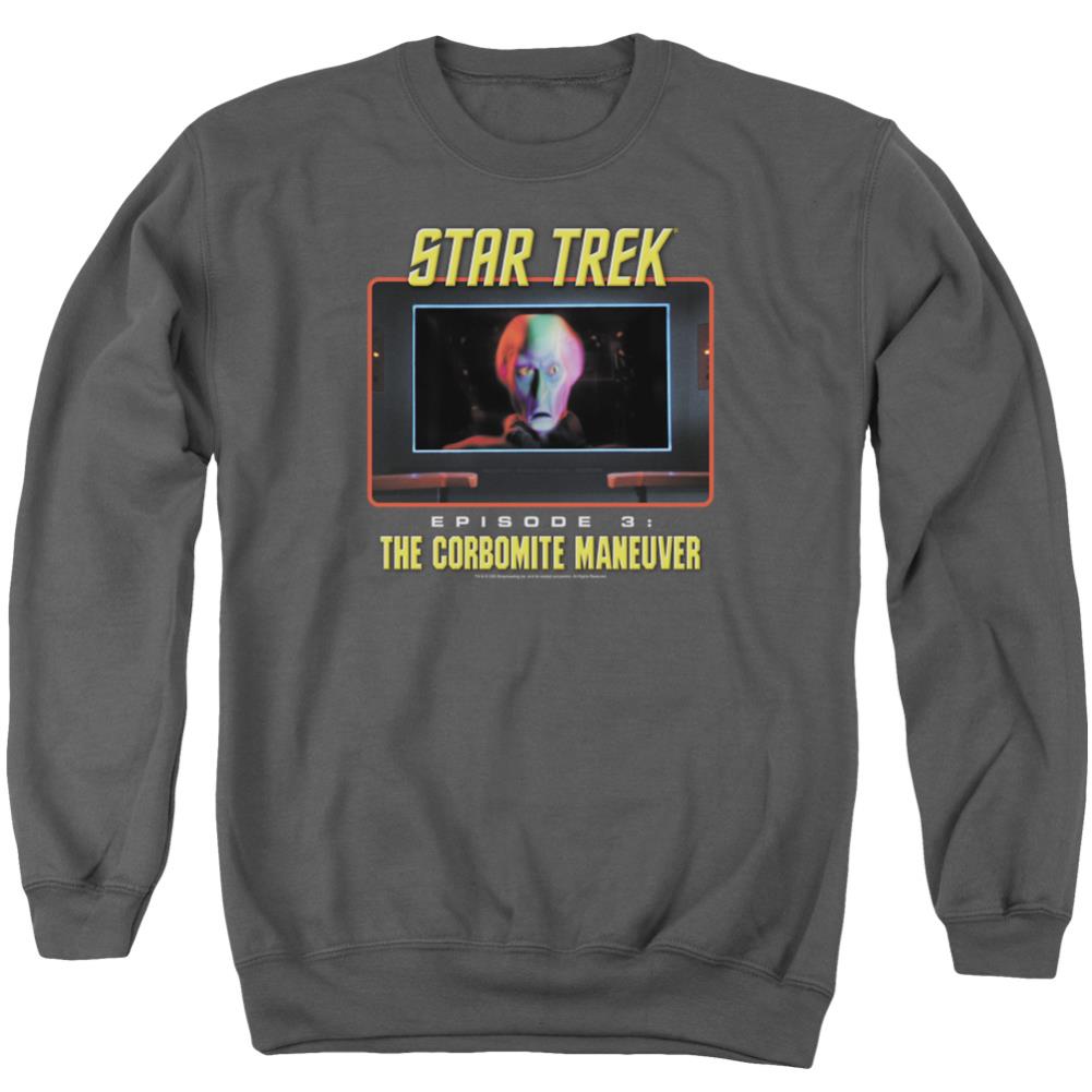 Star Trek The Corbomite Maneuver Men's Crewneck 50 50 Poly Long-Sleeve T-Shirt
