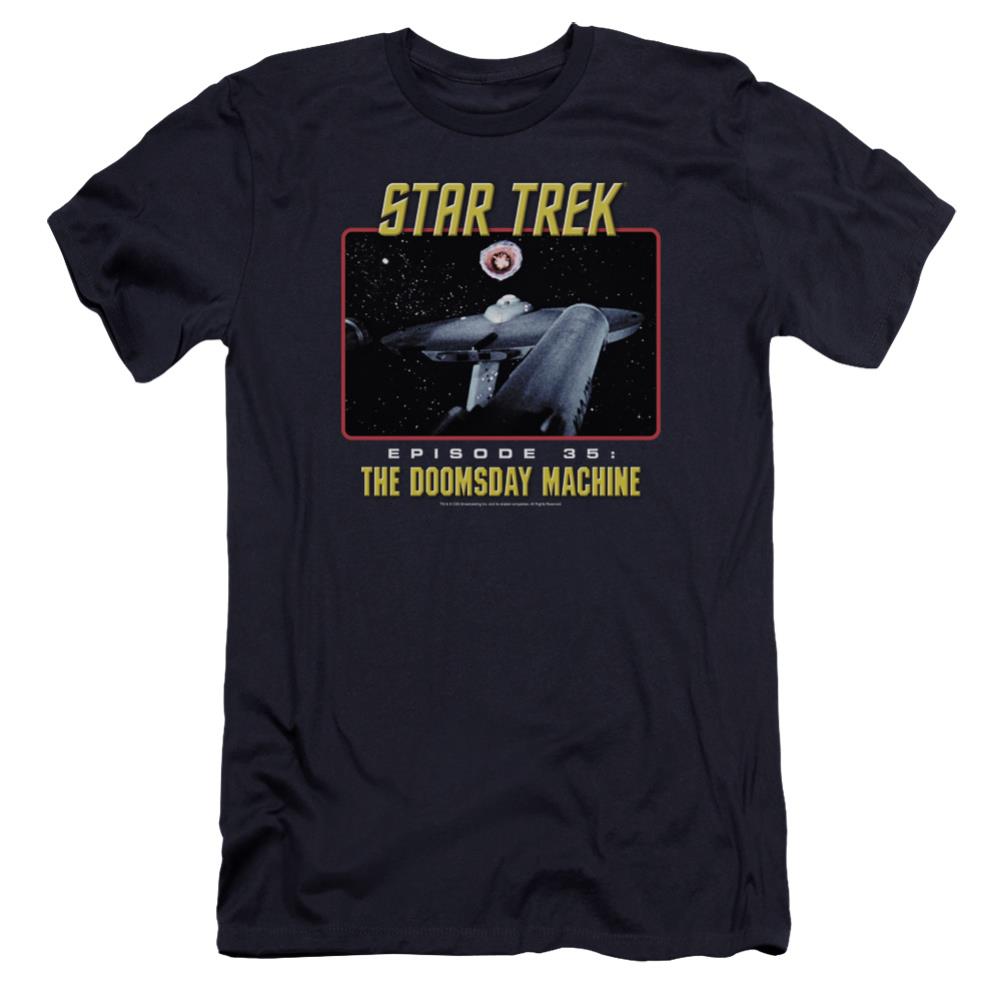 Star Trek The Doomsday Machine Men's Ultra-Soft 30/1 Cotton Slim Short-Sleeve T-Shirt